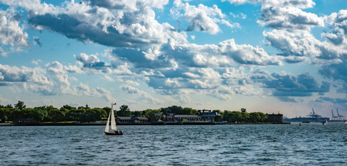 Sailing Past Governor's Island