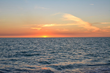 Sunset over the Gulf of Mexico from Manasota Key, Florida