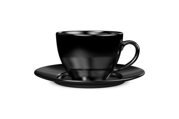 Black Color Coffee Mug Mockup Template
