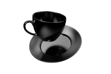 Black Color Coffee Mug Mockup Template