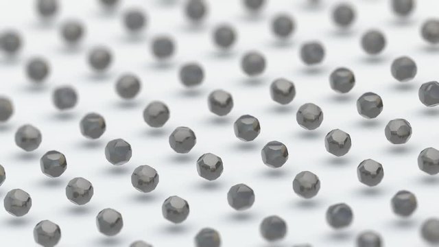 Moving arbitrary ceramic spheres.