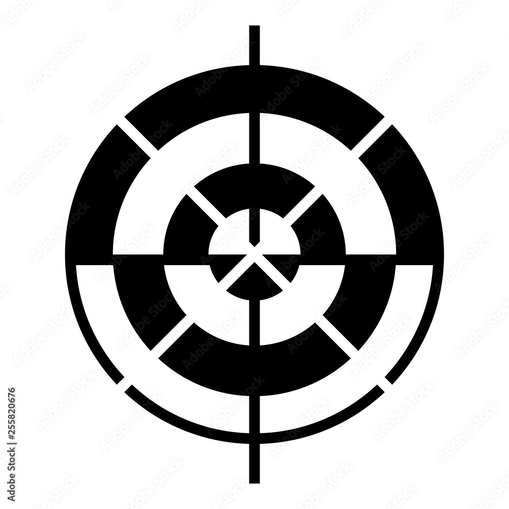 Poster target type icon. simple illustration of target type vector icon for web design isolated on white ba