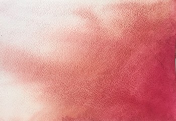 Hand drawn watercolor abstract smooth gradient coral background