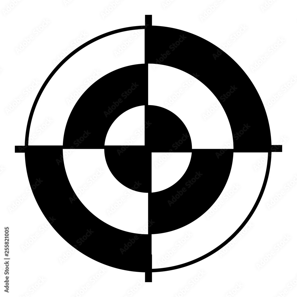 Poster abstract target icon. simple illustration of abstract target vector icon for web design isolated on 
