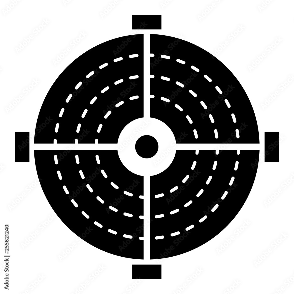 Poster target arch icon. simple illustration of target arch vector icon for web design isolated on white ba