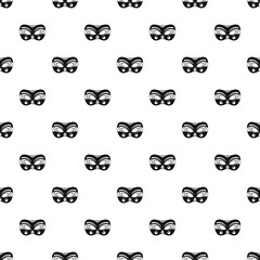 Eyes carnival mask pattern seamless vector repeat geometric for any web design