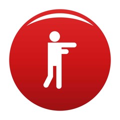 Stick figure stickman icon pictogram. Vector simple illustration of stickman icon isolated on white background. Man human stick sign