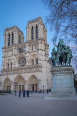 Fototapeta na wymiar Paris, France - 03 10 2019: Notre-Dame Of Paris