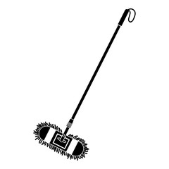 Cleaning mop icon. Simple illustration of cleaning mop vector icon for web design isolated on white background