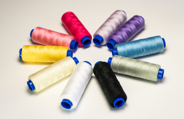 colored threads for sewing