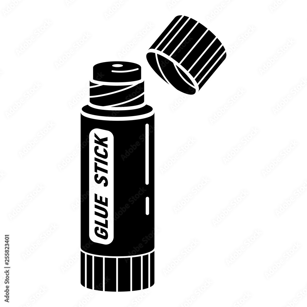 Poster glue stick icon. simple illustration of glue stick vector icon for web design isolated on white back