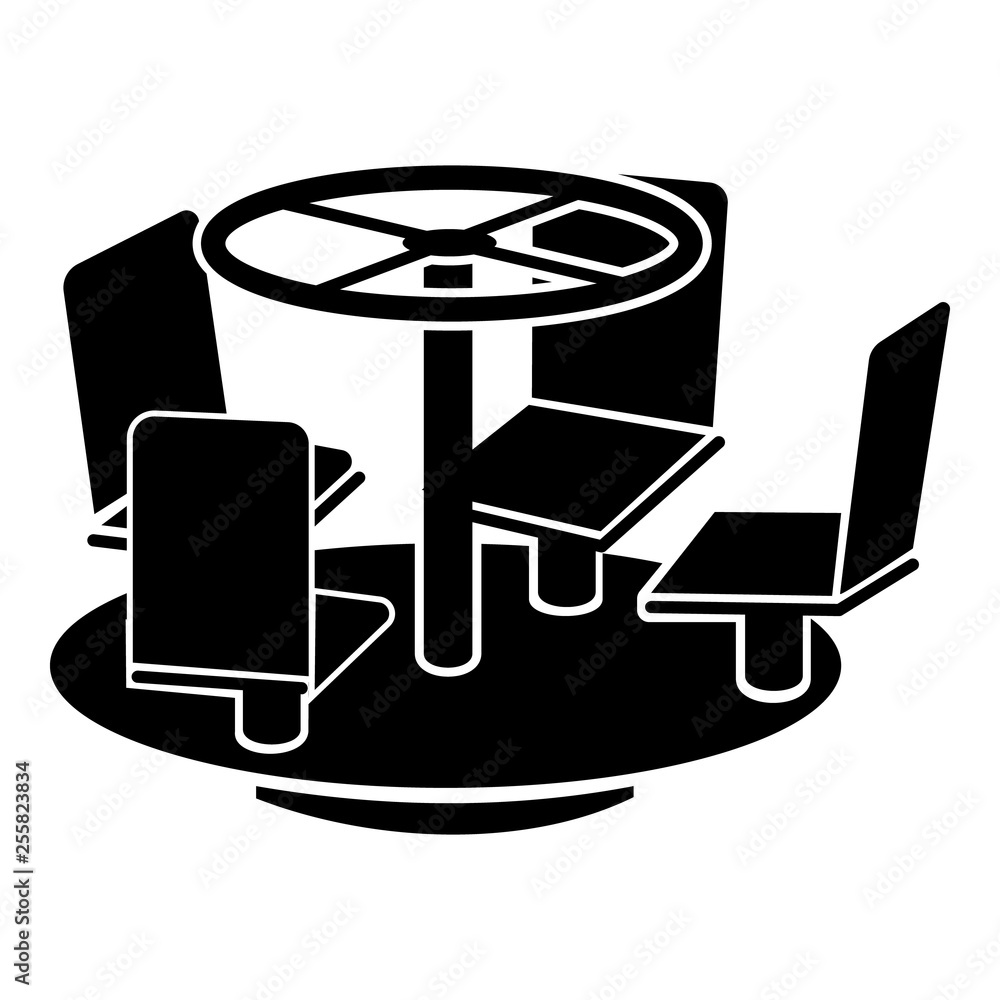 Aufkleber yard carousel icon. simple illustration of yard carousel vector icon for web design isolated on whit