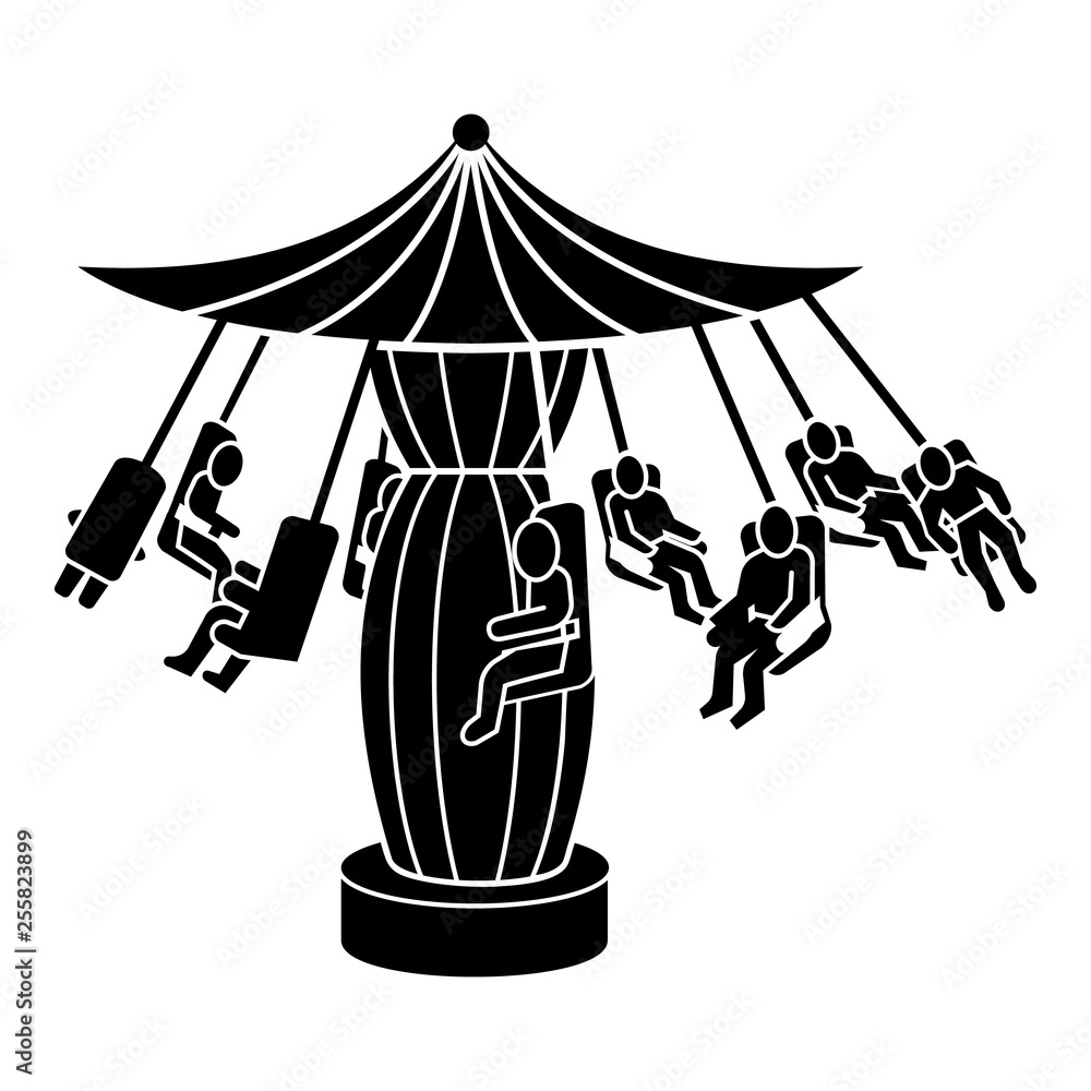 Poster carousel icon. simple illustration of carousel vector icon for web design isolated on white backgrou