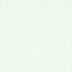 Green dots  on white background   