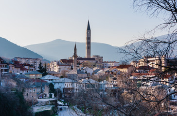 Mostar traditional house in old town, Bosnia and Herzegovina