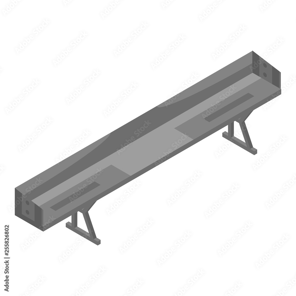 Poster back bumper icon. isometric of back bumper vector icon for web design isolated on white background