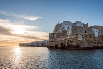 Polignano a mare A town overlooking the sea in the province of Bari in Puglia