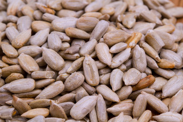 background of sunflower seeds