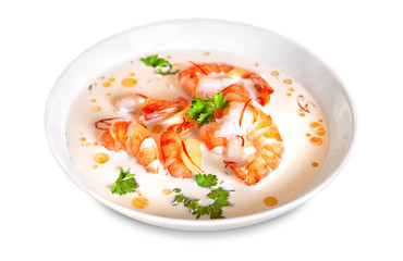 Traditional Thai seafood soup tom-yum