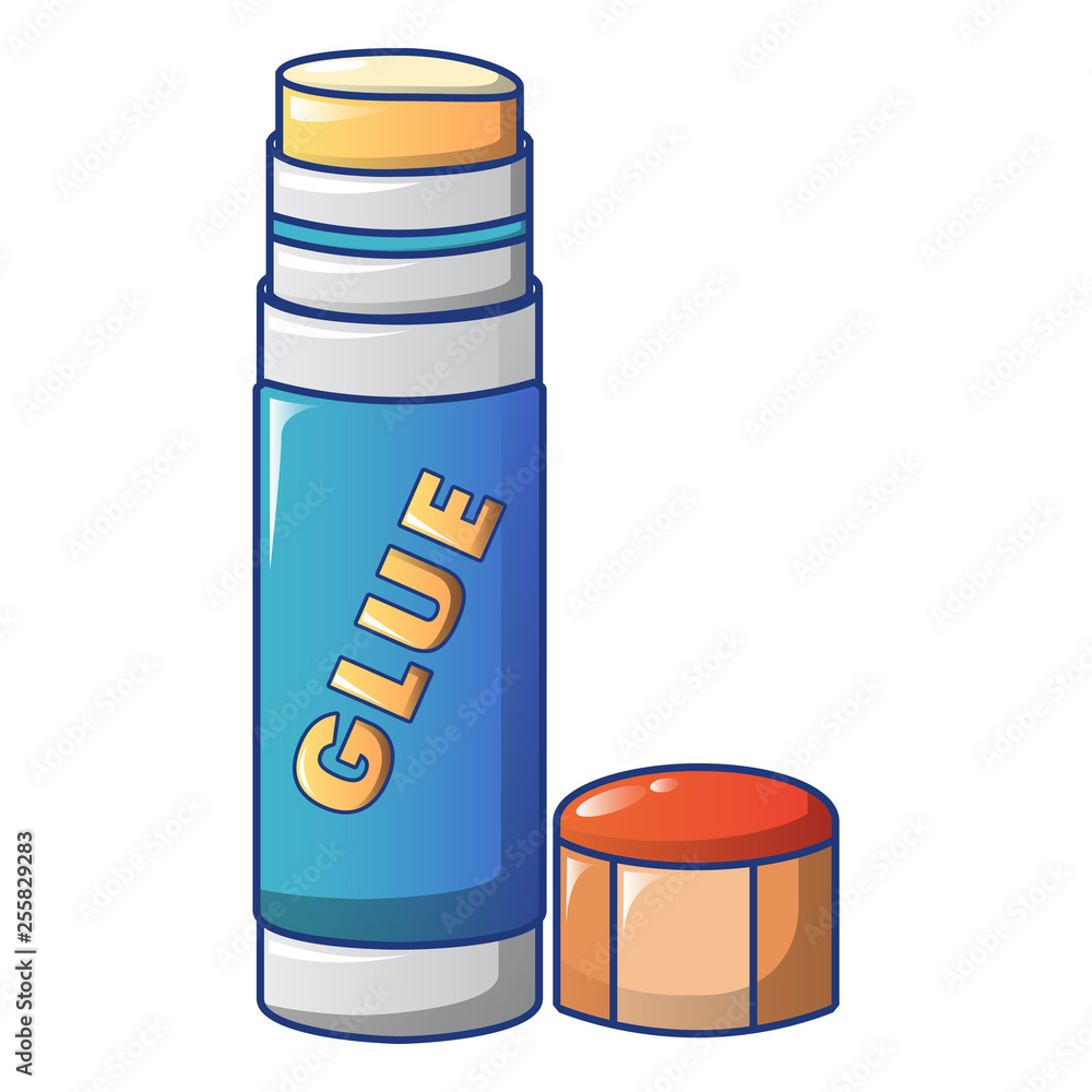 Poster glue stick icon. cartoon of glue stick vector icon for web design isolated on white background