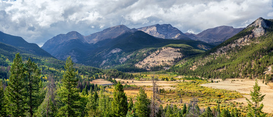 Fall River Road overlook Horseshoe Park - Rocky Mountain National Park