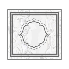 elegant frame victorian isolated icon