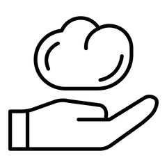 Potter clay icon. Outline potter clay vector icon for web design isolated on white background