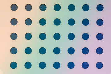 Blue circles pattern, geometric background, craft gradient backdrop