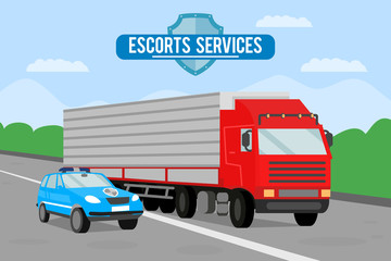 Security Agency Escort Services Banner Template
