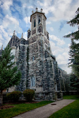 Fototapeta premium November 03 2018 Windsor, Ontario Campbell Baptist Church Expterior Bell Tower