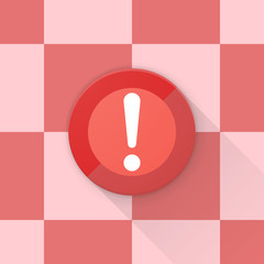 Exclamation Danger sign Adaptive icon Material Design illustration