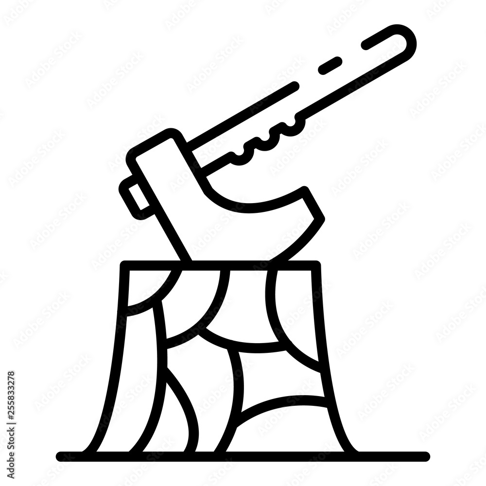 Poster carpenter axe icon. outline carpenter axe vector icon for web design isolated on white background