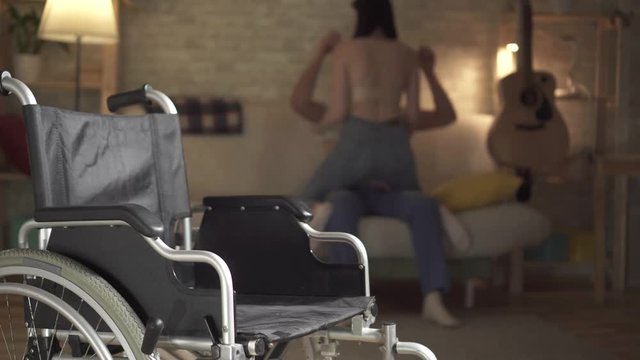 Romantic relationship between a young girl and a disabled person