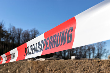 Polizeiabsperrung