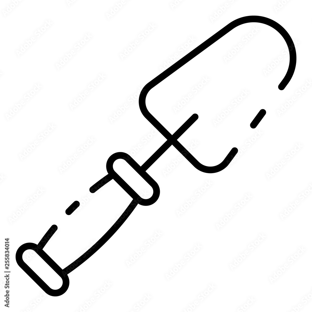 Poster Trowel icon. Outline trowel vector icon for web design isolated on white background