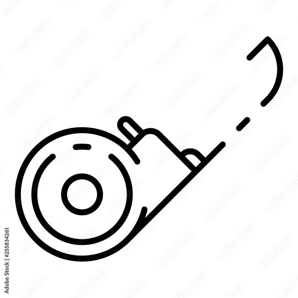 Poster measurement ruler icon. outline measurement ruler vector icon for web design isolated on white backg