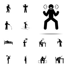 evil, man  icon. Negative Character icons universal set for web and mobile