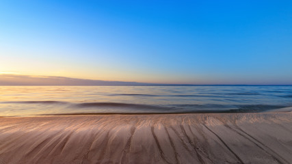 interesting sky summer landscape dawn / early morning sunrise