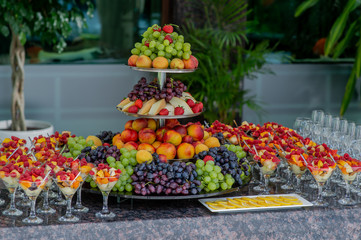 Wedding buffet table