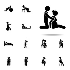 husband, pregnant woman icon. Pregnant woman icons universal set for web and mobile