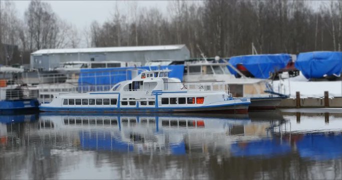 Soviet pleasure river ship of the type "Muscovite" Circa  1948
