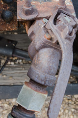 Rusty Valve Lever on Train
