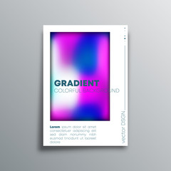 Colorful gradient design cover for banner, flyer, poster, brochure covers or other printing products