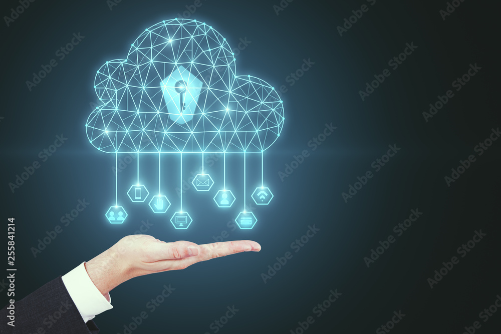 Poster cloud computing and technology concept