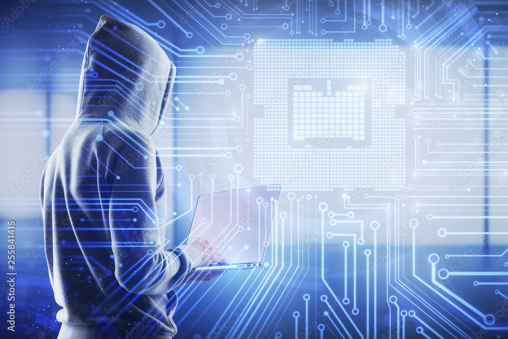 Aufkleber hardware and hacking concept