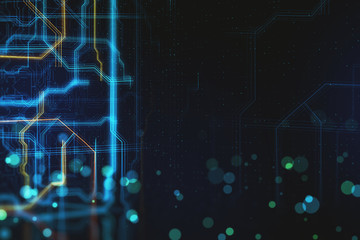 Blurry circuit texture