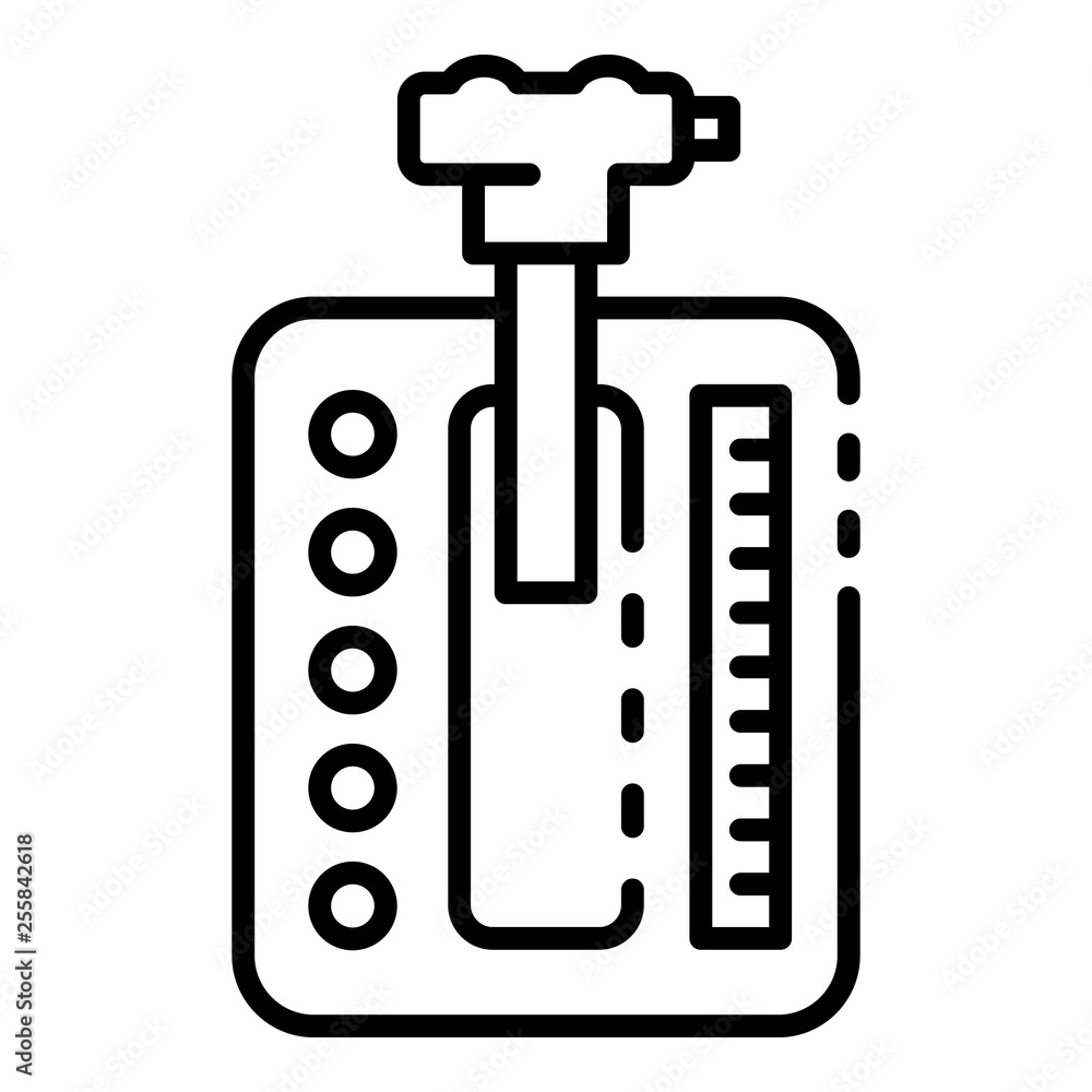 Poster automatic gearbox icon. outline automatic gearbox vector icon for web design isolated on white backg