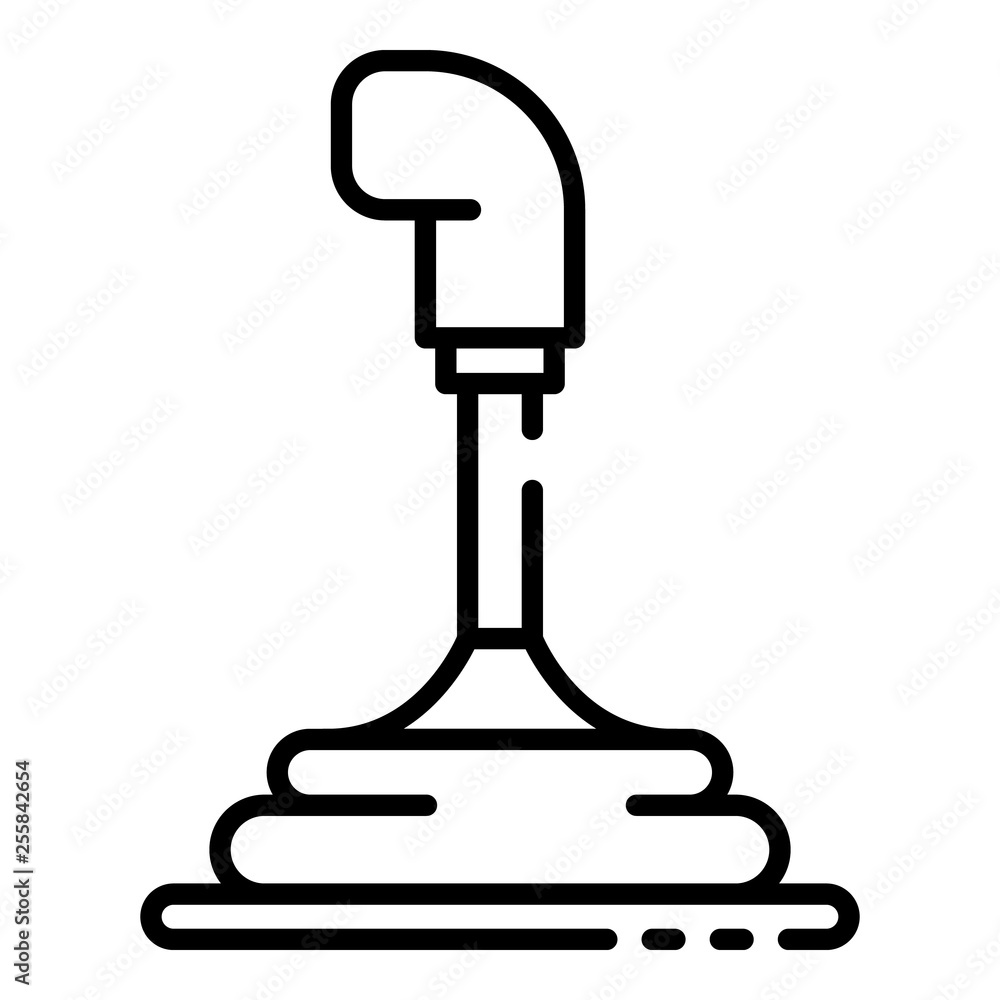 Aufkleber gearbox icon. outline gearbox vector icon for web design isolated on white background