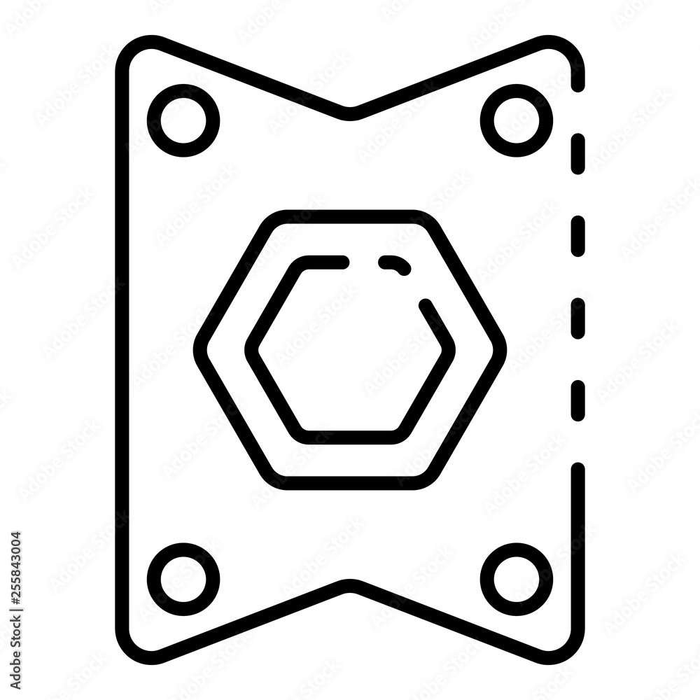 Poster car tool icon. outline car tool vector icon for web design isolated on white background