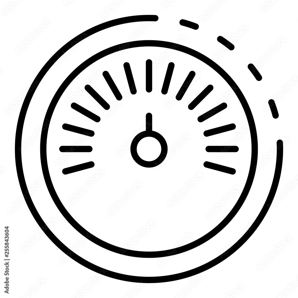 Poster speedometer icon. outline speedometer vector icon for web design isolated on white background